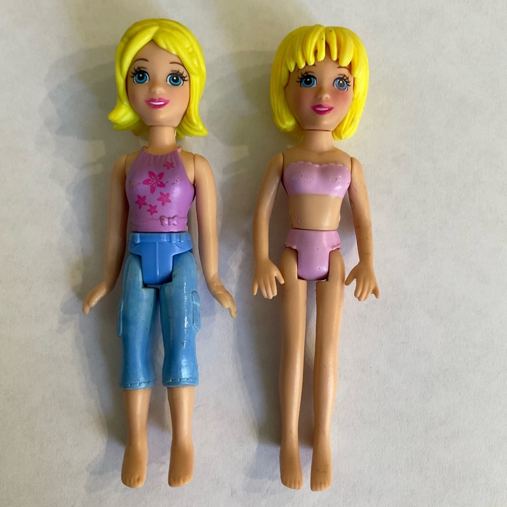 TWO POLLYβ POCKET DOLLS BLONDE